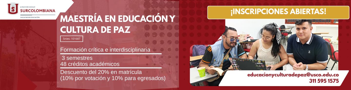 Maestría en Educación y Cultura de Paz
