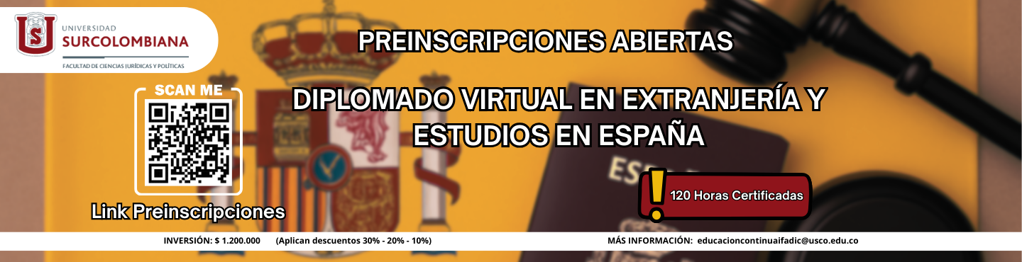 Diplomado Virtual en Extranjería y Estudios en España