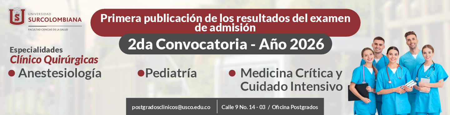 Resultados de Admitidos Correspondientes a la Segunda Convocatoria 2026 de las Especialidades Clínico-Quirúrgicas