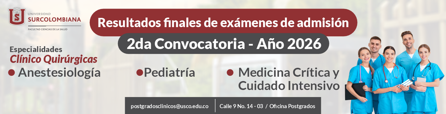Resultados de Admitidos Correspondientes a la Segunda Convocatoria 2026 de las Especialidades Clínico-Quirúrgicas