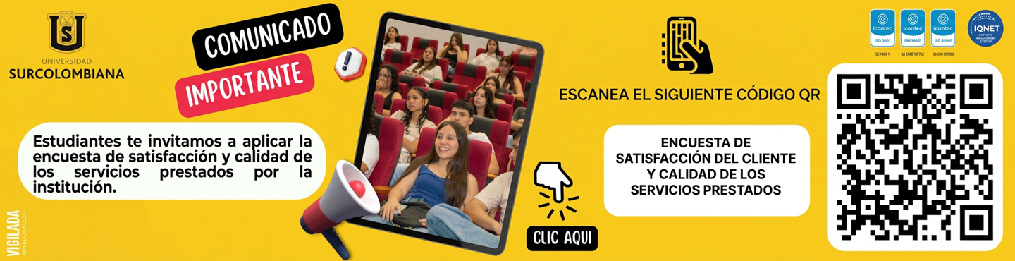 Encuesta de Pertinencia para Los Estudiantes de la Universidad Surcolombiana