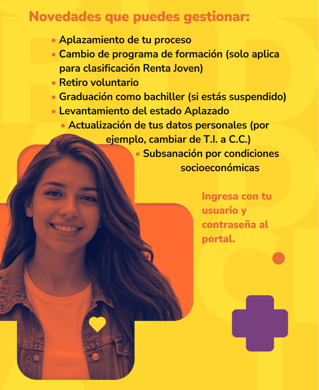 Actualización de datos, Renta Joven