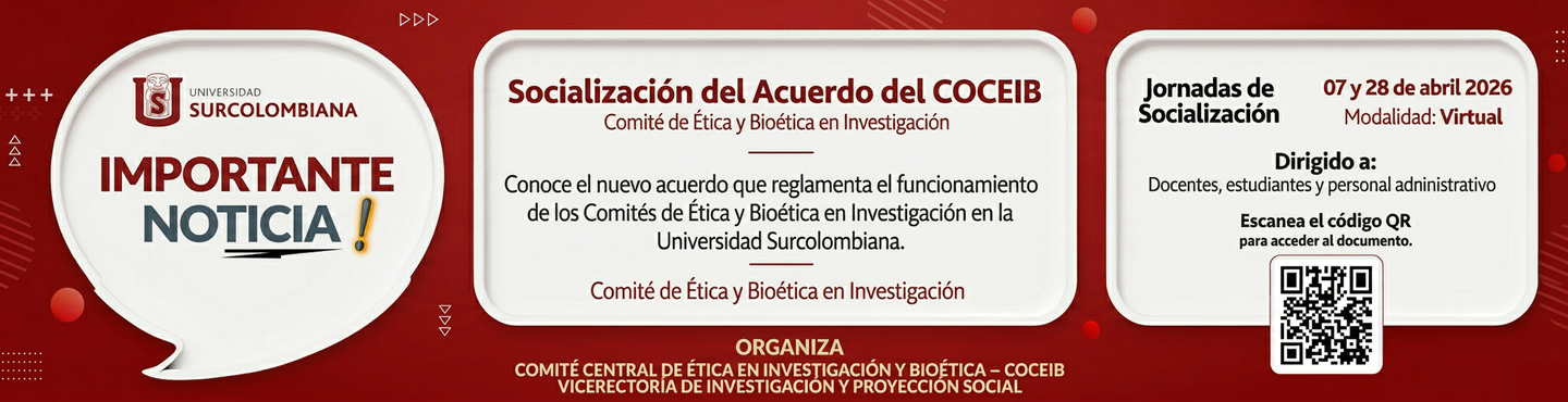 Socialización Virtual del ACUERDO DE COMITÉ DE ÉTICA Y BIÓTICA DE INVESTIGACIÓN.
