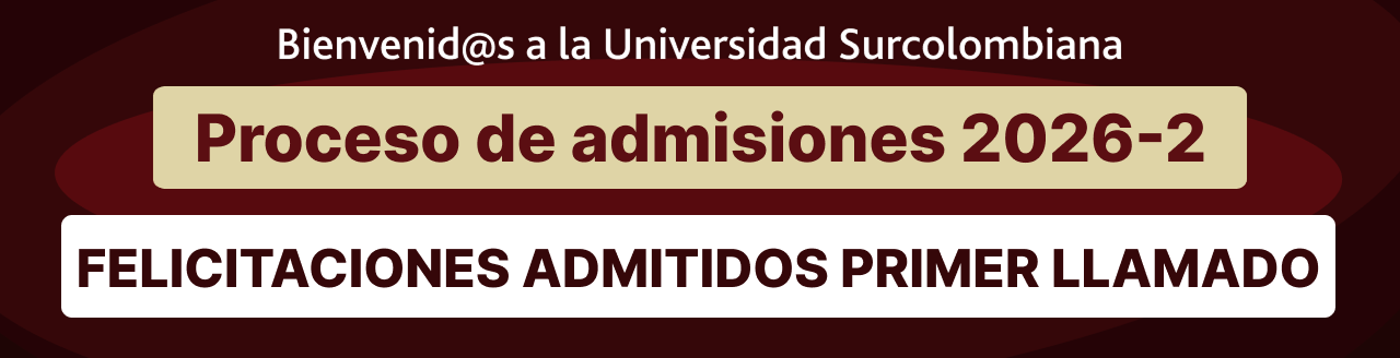 Admitidos Primer Llamado - Proceso de admisiones 2026-2