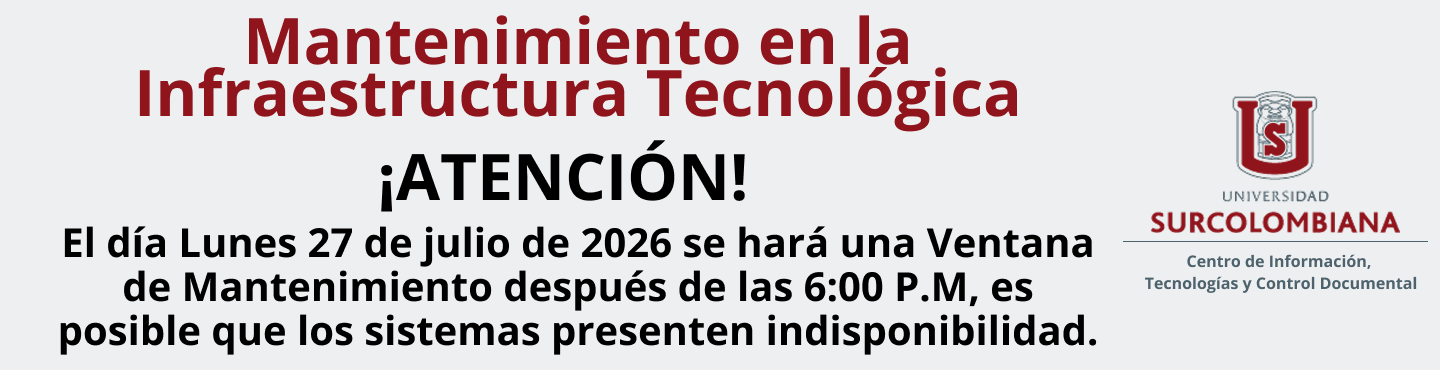 Ventana de Mantenimiento en la Infraestructura Tecnológica