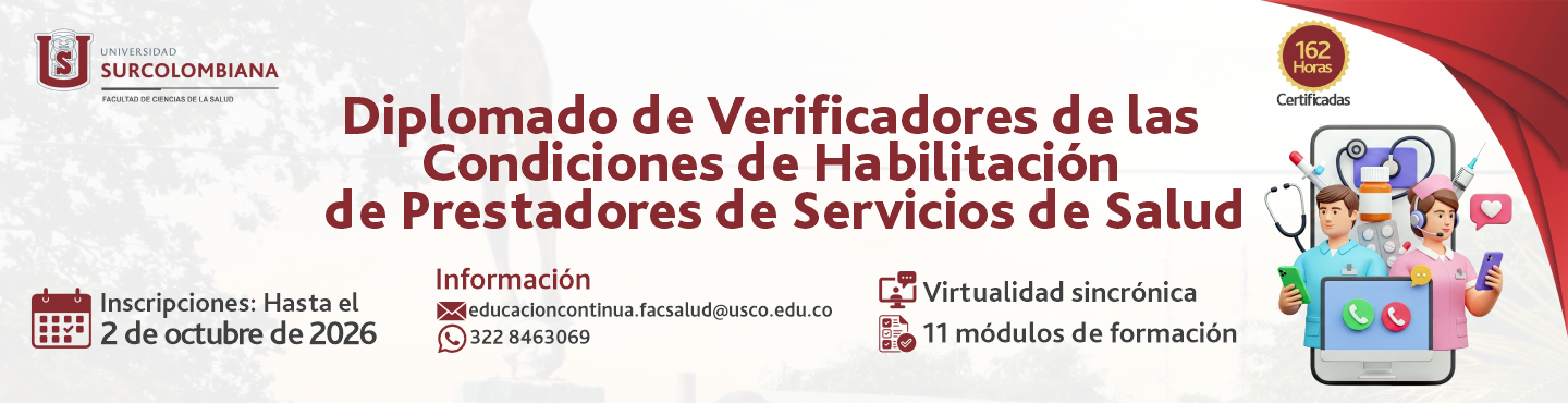 Diplomado de Verificadores de las Condiciones de Habilitación de Prestadores de Servicios de Salud