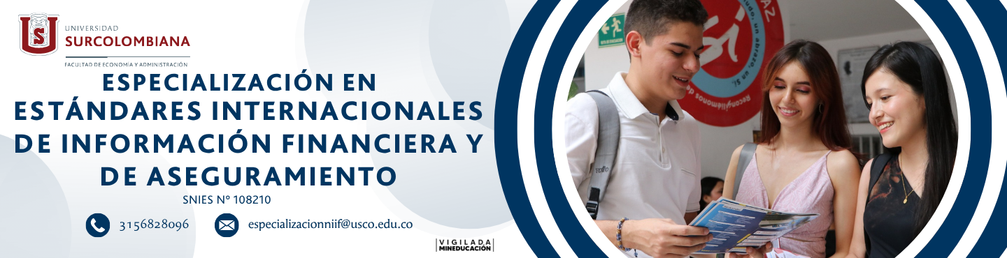 Especialización en Estándares Internacionales de Información Financiera y de Aseguramiento