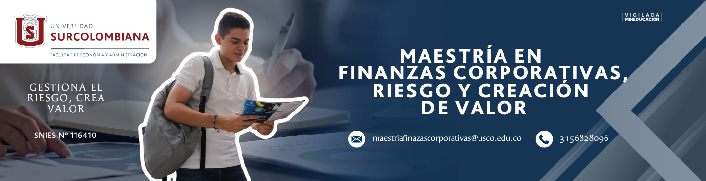 Maestría en Finanzas Corporativas, Riesgo y Creación de Valor