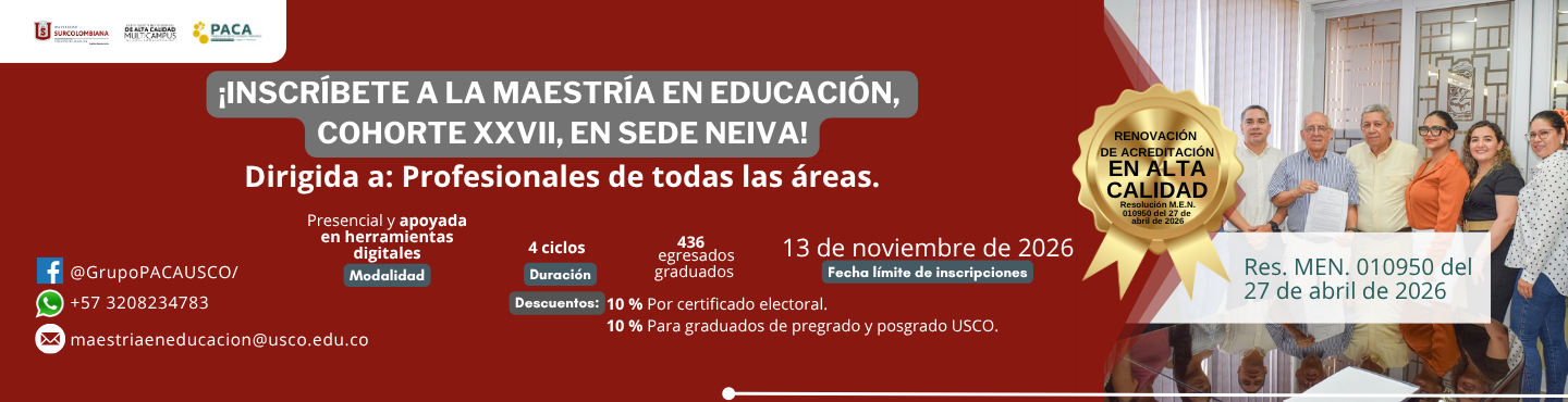 Maestría en Educación